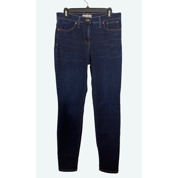 Madewell Womens 9" High-Rise Skinny Jeans Size 30 Dark‎ Wash Denim - Picture 1 of 7